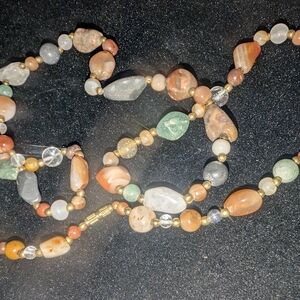Multicolor Agate Beaded Necklace